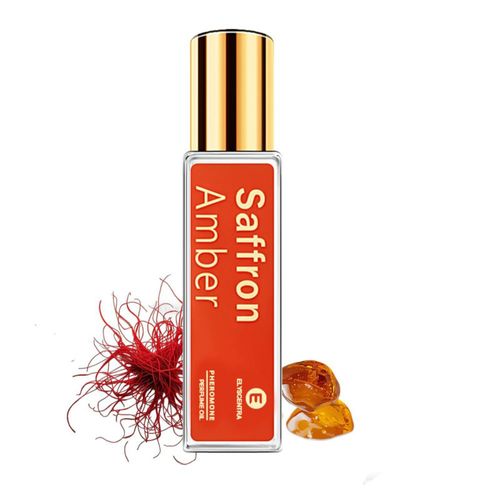 Aceite de perfume Elyscentra Azafrán Ámbar 10 ml Roll‑On