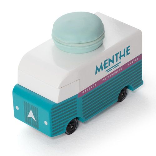 CANDYCAR Furgoneta de Menta Macarón de madera
