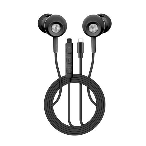 Auriculares Intrauditivos SENTRY OSE400 con Cable USB-C Micrófono y Control de Volumen Negro