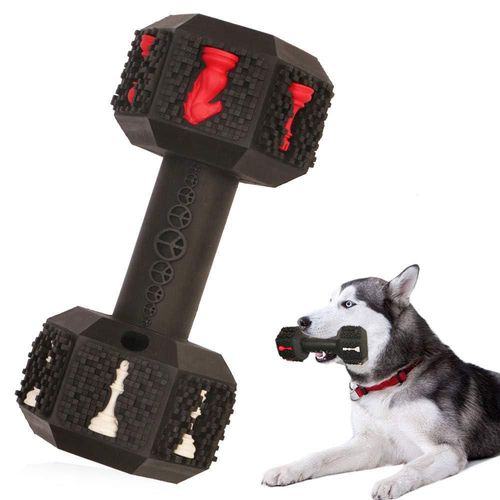Juguete para perros PETOPIA Mancuerna indestructible para morder 16 cm negro