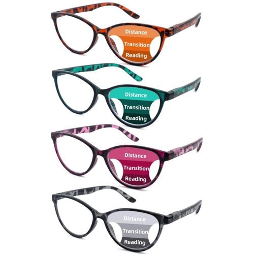 Gafas Correctivas Ryegis de Ojo de Gato Progresivas con Filtro de Luz Azul