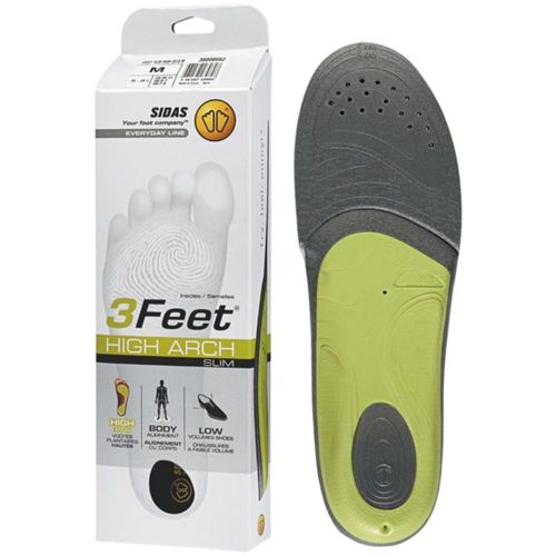 Sidas Plantillas Delgadas 3Feet para Arco Alto Transpirables Talla Mediana