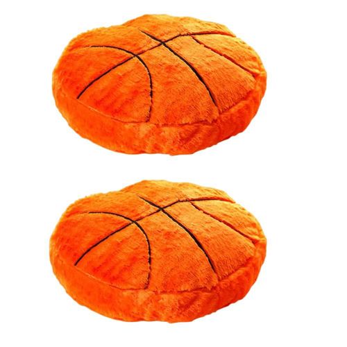 Almohada de peluche de baloncesto JPORSHU 35 × 35 cm 2 piezas