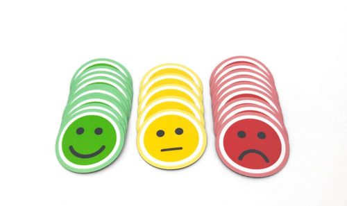 Imanes decorativos Tienda LEAN Pack de 25 caritas sonrientes 25 cm