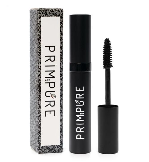 Rímel Natural Mineral Prim and Pure de larga duración – Negro