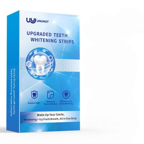 Tiras blanqueadoras de dientes UNUNOT para esmalte sensible - 42 piezas