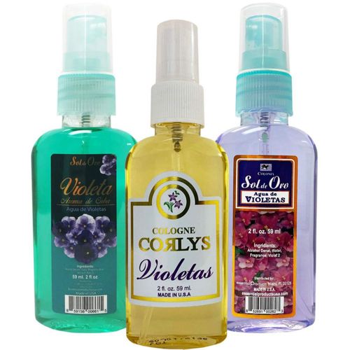 Colonia para Bebé ELP ESSENTIAL Corlys Violetas Spray 59 ml Paquete de 3