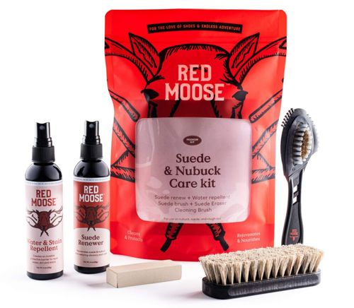 Kit de Cuidado para Calzado RED MOOSE 5 Piezas para Gamuza y Nobuk