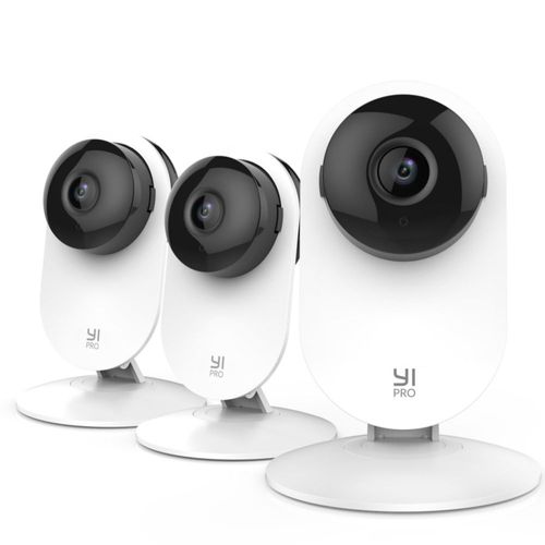 Cámara de seguridad doméstica YI Pro 2K 3PC con detección inteligente