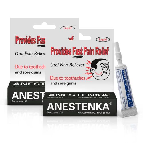 Medicamento ANESTENKA Alivio del Dolor de Dientes Líquido 2 ml Paquete de 2