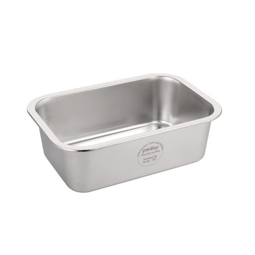 Plato de Agua para Perro PEDAY 4.5 L Acero Inoxidable Grande