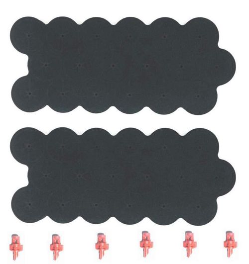 Collares de Clonación para Plantas HORTIPOTS 1625" Pack de 36 Negro