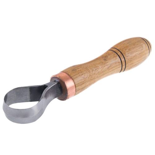 Cuchillo de tallado de madera STAMESKY con mango de roble y acero al carbono