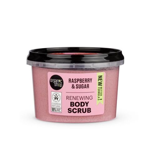 Exfoliante Corporal Organic Shop Frambuesa y Azúcar 250 ml