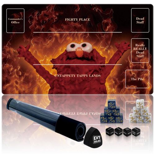 Tapete de Juego Extalas MTG 61x36 cm Impermeable con Set de Dados