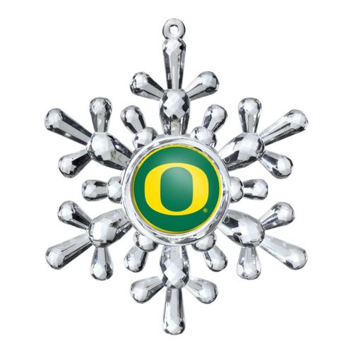 Adorno colgante Boelter Brands Oregon Ducks de copo de nieve 11 cm