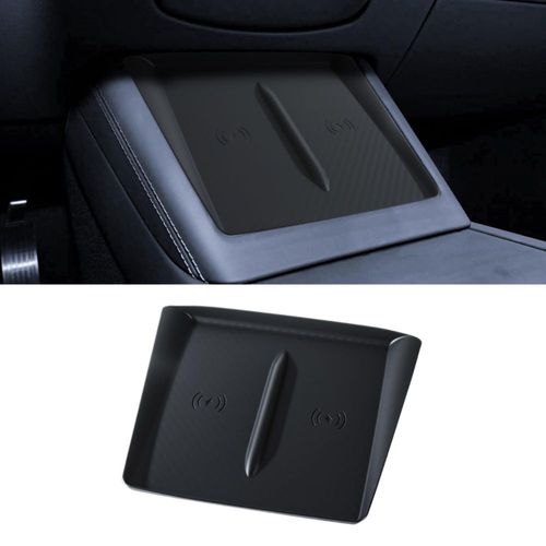Accesorio para coche Tinlucys - Alfombrilla de carga inalámbrica para Tesla Model Y