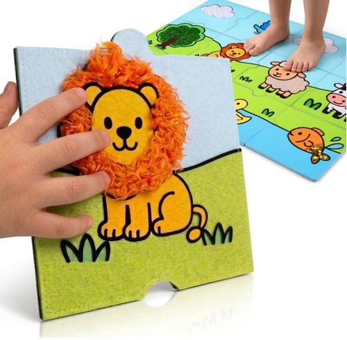 PUZZLES COZARI Juego de 12 piezas de baldosas sensoriales para niños con autismo