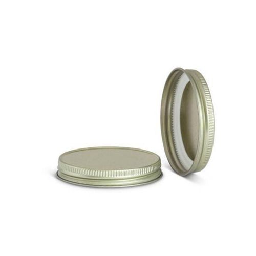 Tapa de Contenedor North Mountain Supply 63 mm con Rosca Dorada - Pack de 12
