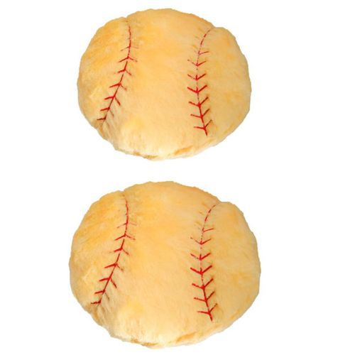 Almohada de peluche de béisbol JPORSHU 35 × 35 cm (2 piezas)
