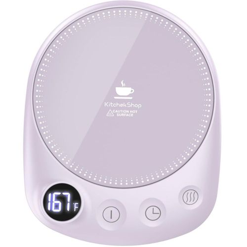 Calentador de tazas de café KitchekShop 110 V con 4 ajustes de temperatura y temporizador