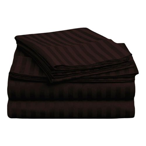 Juego de Sábanas Microfibra Quetzal  Rebeca King Size Chocolate