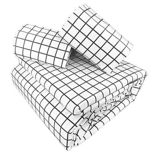Funda de Duvet Koala Estampada Individual Cuadro Gris