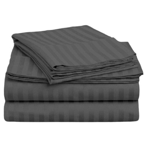 Juego de Sábanas Microfibra Quetzal  Rebeca King Size Gris Oxford