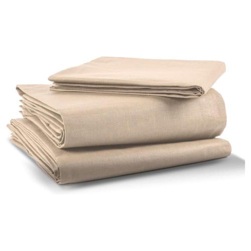 Juego de Sábanas Básica 200  Rebeca Queen Size Beige