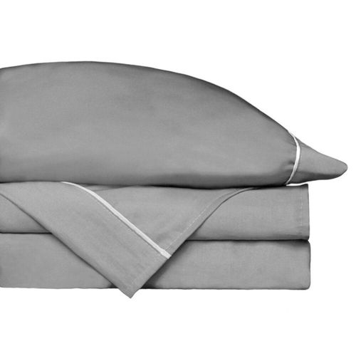 Juego de Sábanas Tencel  Rebeca Queen Size Gris Claro