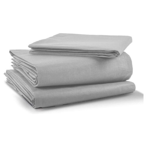 Juego de Sábanas Básica 200  Rebeca Queen Size Gris Perla