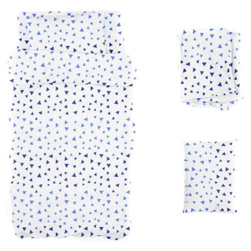 Juego de Sábanas Koala  Rebeca Queen Size Pirámide Azul
