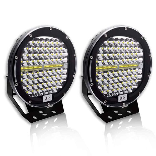 Luz de trabajo LED Turboo 23 cm 408 W paquete de 2 negro