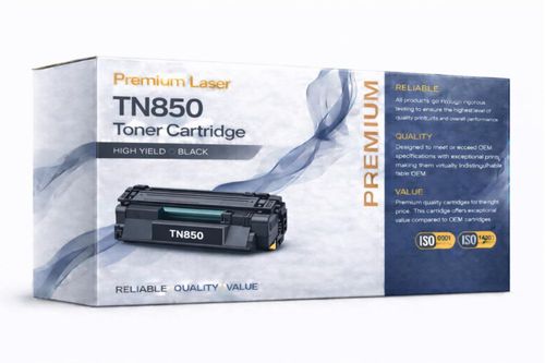 Cartucho de tóner negro ABT TN850 de alto rendimiento - 1 unidad