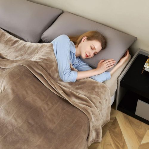 Manta eléctrica BESTCHIC Queen 213 cm color topo 4 niveles
