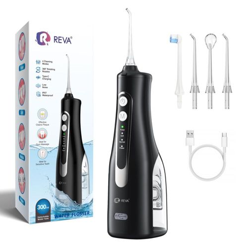 Irrigador Bucal R REVA 300 ml 4 Modos IPX7 Negro