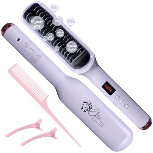 Cepillo Alisador de Cabello ELITE HAIR TOOLS iónico con 17 temperaturas