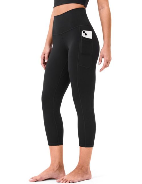 Leggings Capri de Cintura Alta Colorfulkoala con Bolsillos
