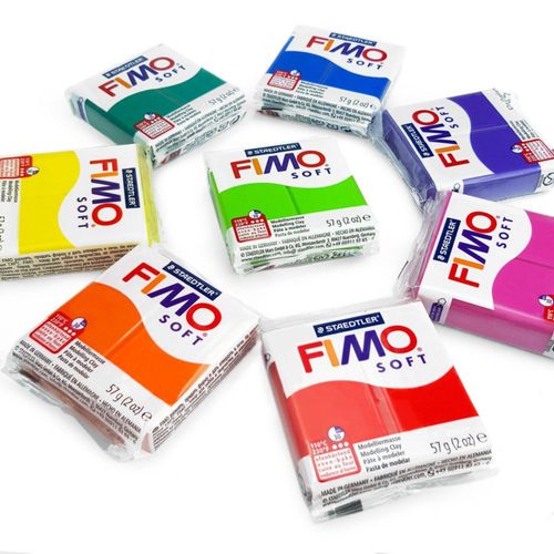 Arcilla de polímero Fimo 57 g – Juego de 8 colores arcoíris