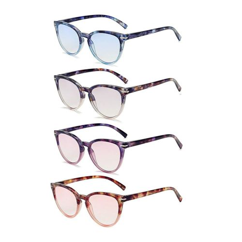 Anteojos de lectura 100 CLASSIC pack de 4 con aumento 4.00x estilo cateye