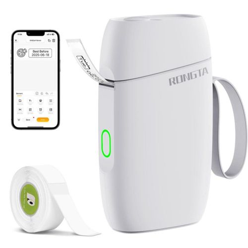 Etiquetadora Rongta Bluetooth Mini Inalámbrica - Blanca