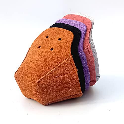 Protectores de puntera VKEDA de cuero de vaca – 1 par gris