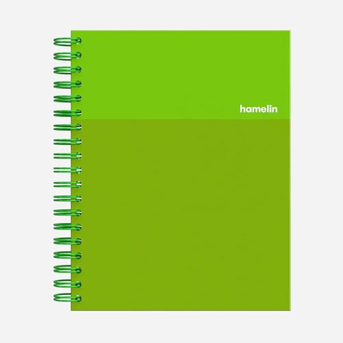 Cuaderno Hamelin 20x25 cm Rayado Universitario 150 pág. Verde Esmeralda