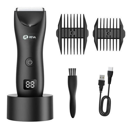 Recortadora de Cabello R REVA Inalámbrica Impermeable con Cuchillas de Cerámica
