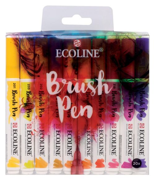 Rotulador de pincel Ecoline T1150-9009 20 colores 400 g