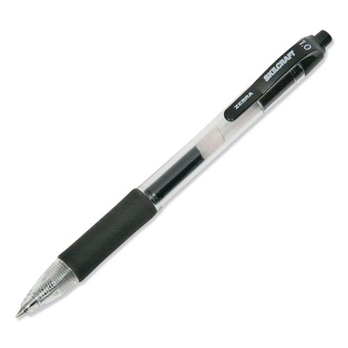 Bolígrafo de gel AbilityOne SKILCRAFT retráctil punta gruesa 1 mm negro