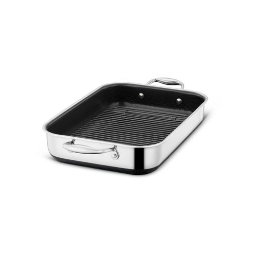 Bandeja para Asar HexClad 33 × 23 cm Antiadherente con Rejilla – 3.5 qt