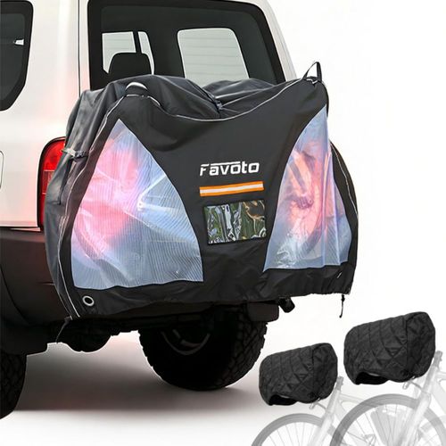 Funda para Bicicleta Favoto para 2 Bicicletas 208 × 97 × 119 cm 900D Oxford