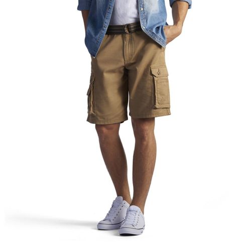 Shorts cargo para hombre Lee Wyoming 34 Bourbon con cinturón - Nuevo