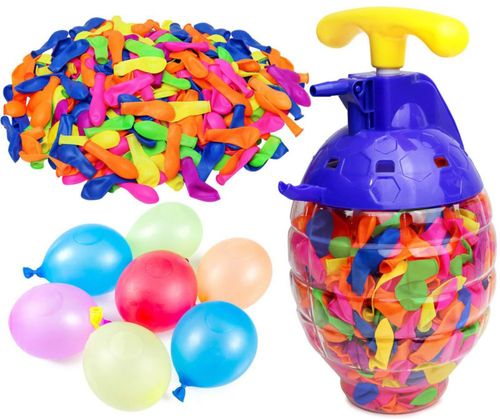Kit de Globos de Agua Kiddie Play 500 unidades con Bomba de Llenado